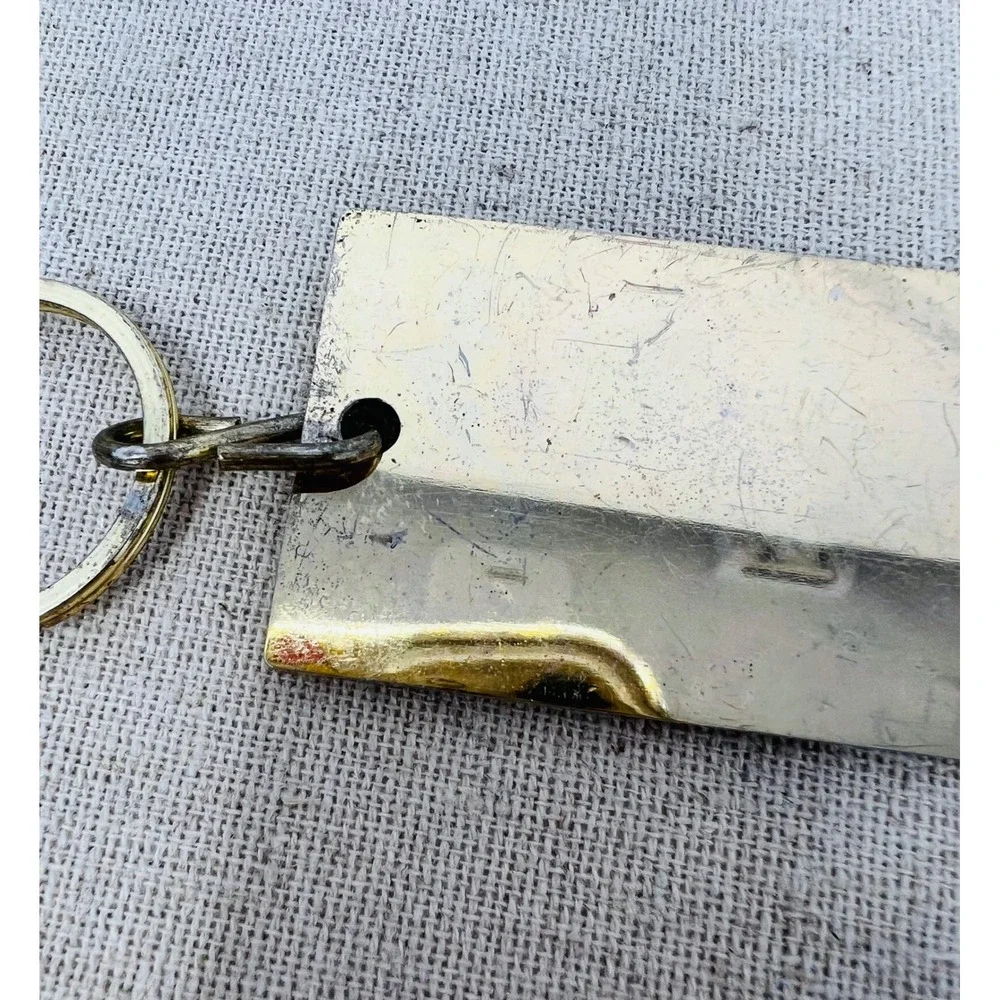 Vintage Phantom of the Opera Majestic Theatre Brass Ticket Keychain 1986 RUG